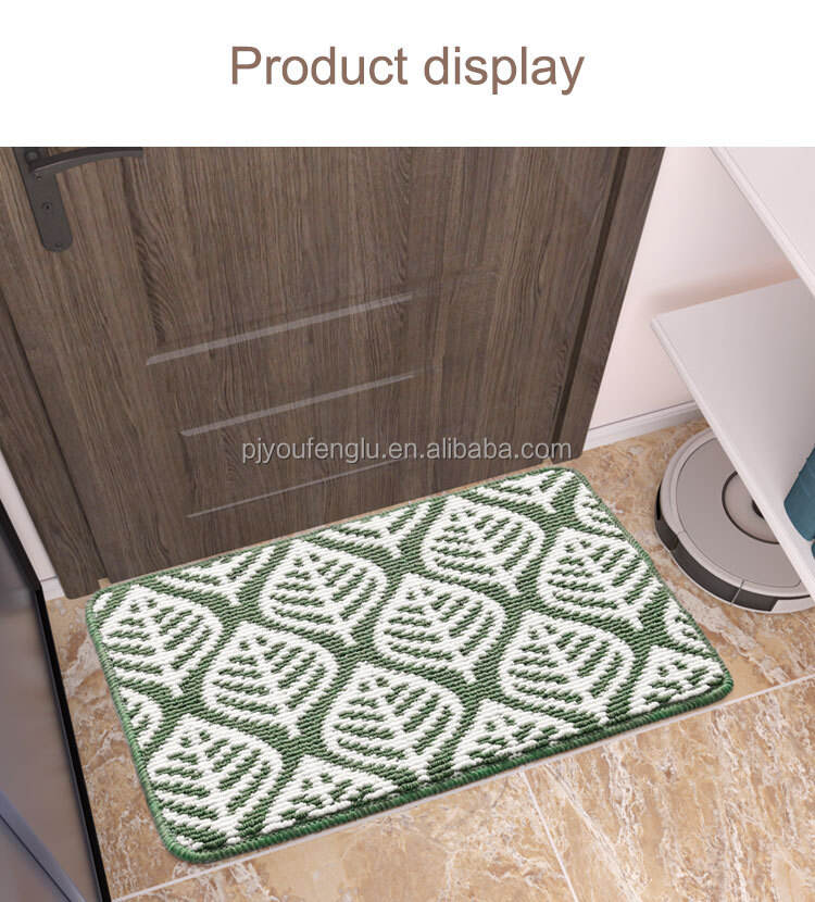 2023 YFL New Design floor mat anti slip mat carpet Home Front Door mat TPR Rubber Outdoor Coir Doormat manufacture