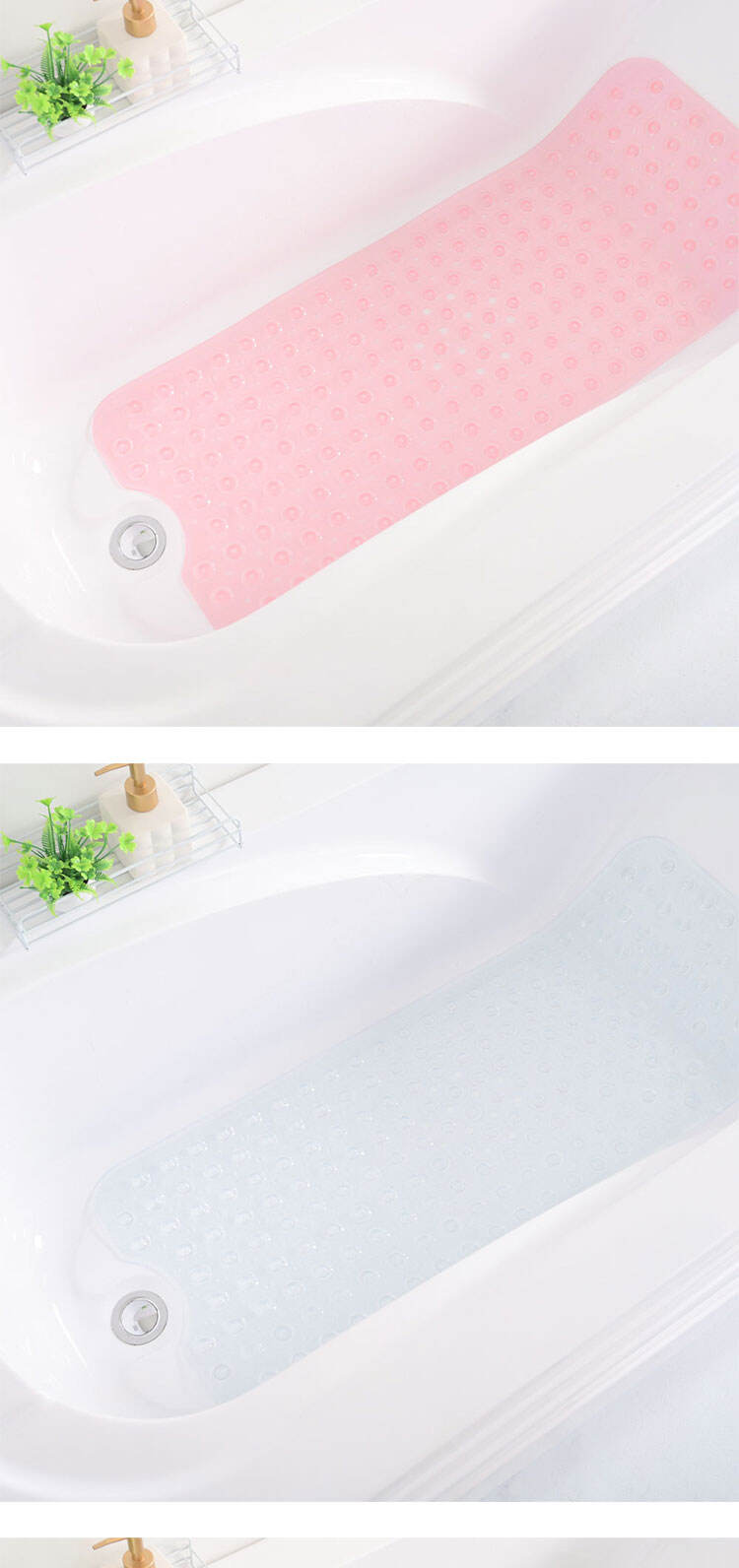 PVC Colorful Bathtub Mat Anti Mold Shower Floor Spa Sauna Bathroom Floor Mat Bath Tub Mat factory