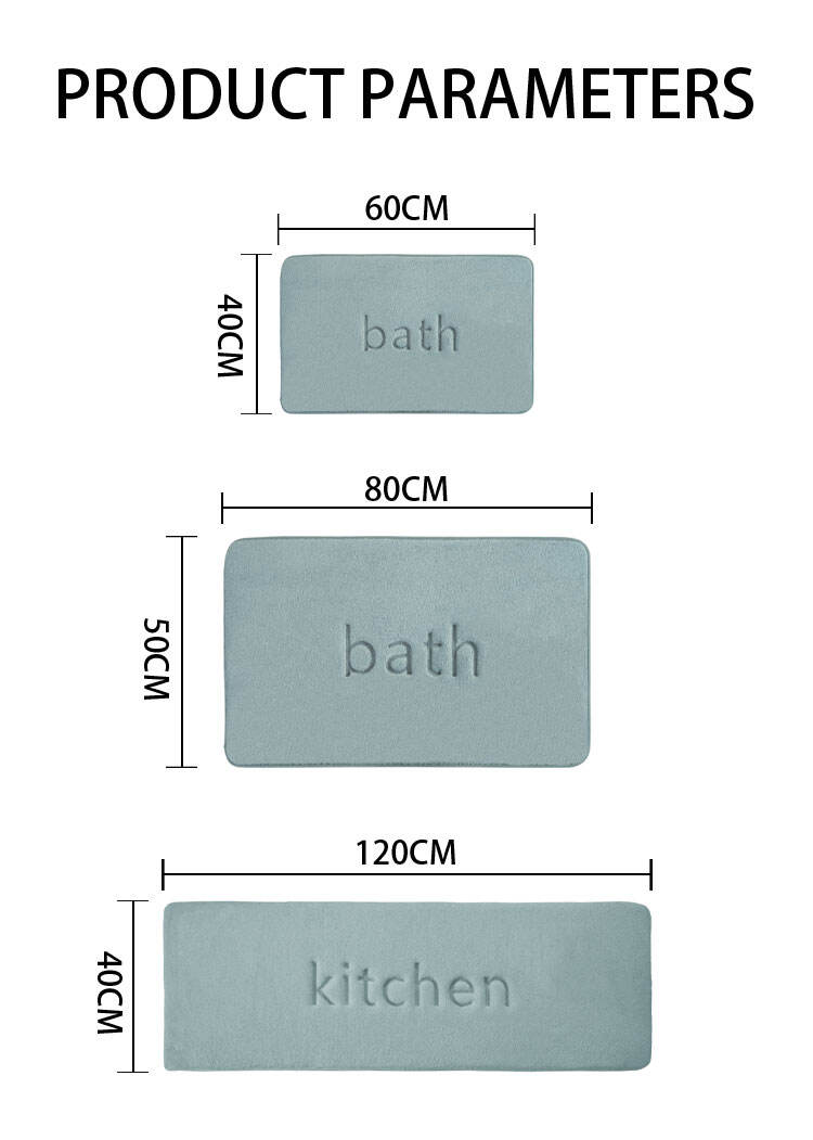 Low Price Memory Foam Non-Slip Bathroom Mat Extra Absorbent and Quick Dry Bath Mat Soft Luxury Hotel Door Carpet Shower Mat manufacture