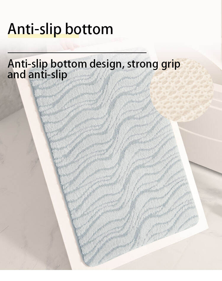 YFL Ultra Soft Water Absorb Memory Foam Customize Bath Mat With Memory Effect Non Slip Bath Mat Rugs details