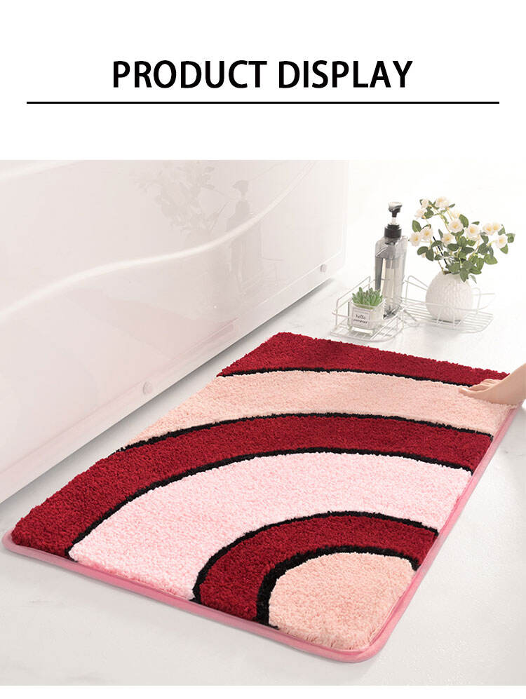 Wholesale 40*60 50*80cm Microfiber Comfortable Anti-Skid Quick Dry Bath Mat Absorbent Water Bathroom Carpet Rugs manufacture