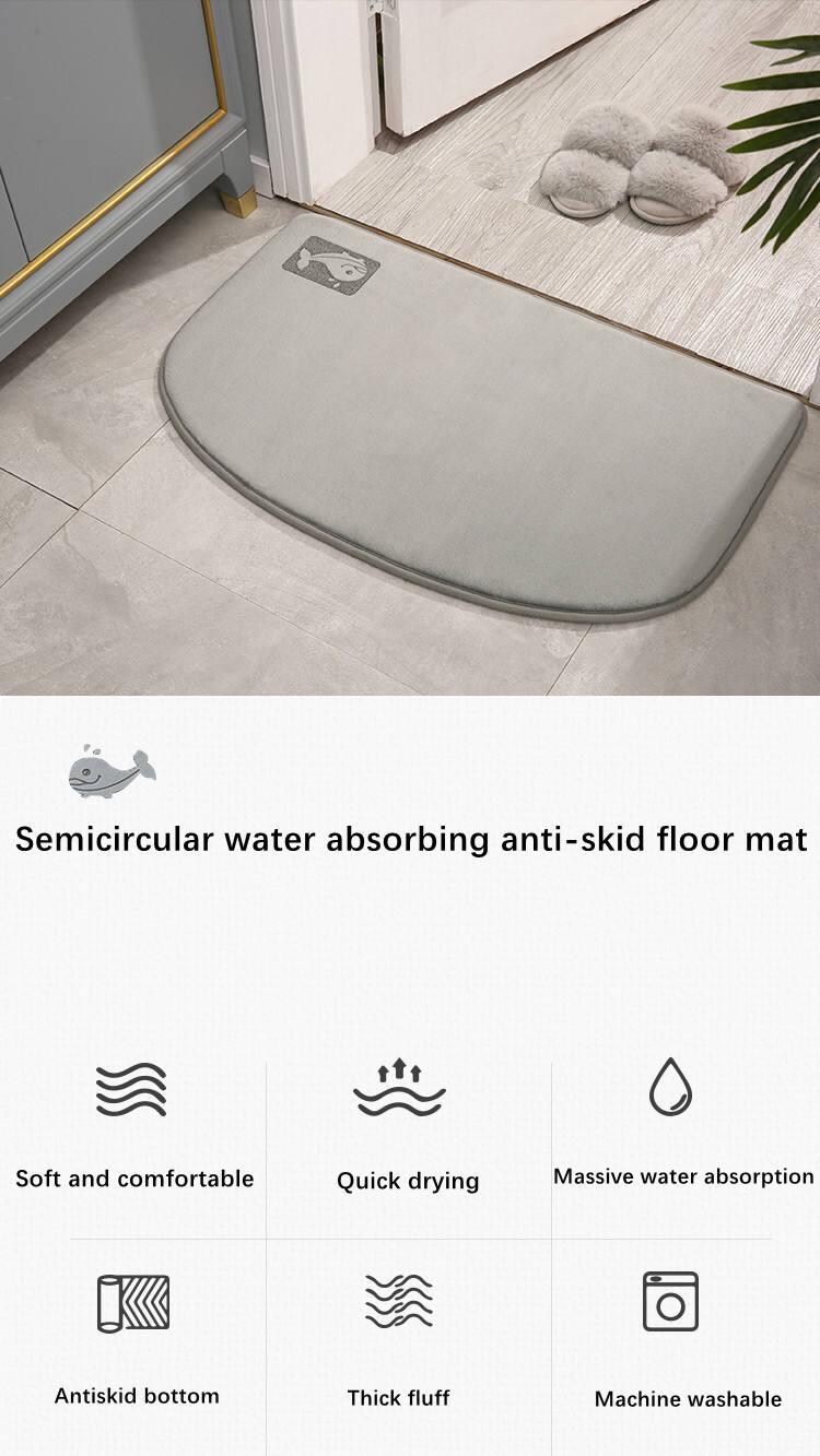 40*60cm Dirt Resistance Deluxe Memory Foam Mat Non-Slip Machine Washable Easy To Clean Up Quick Dry Bath Mat manufacture