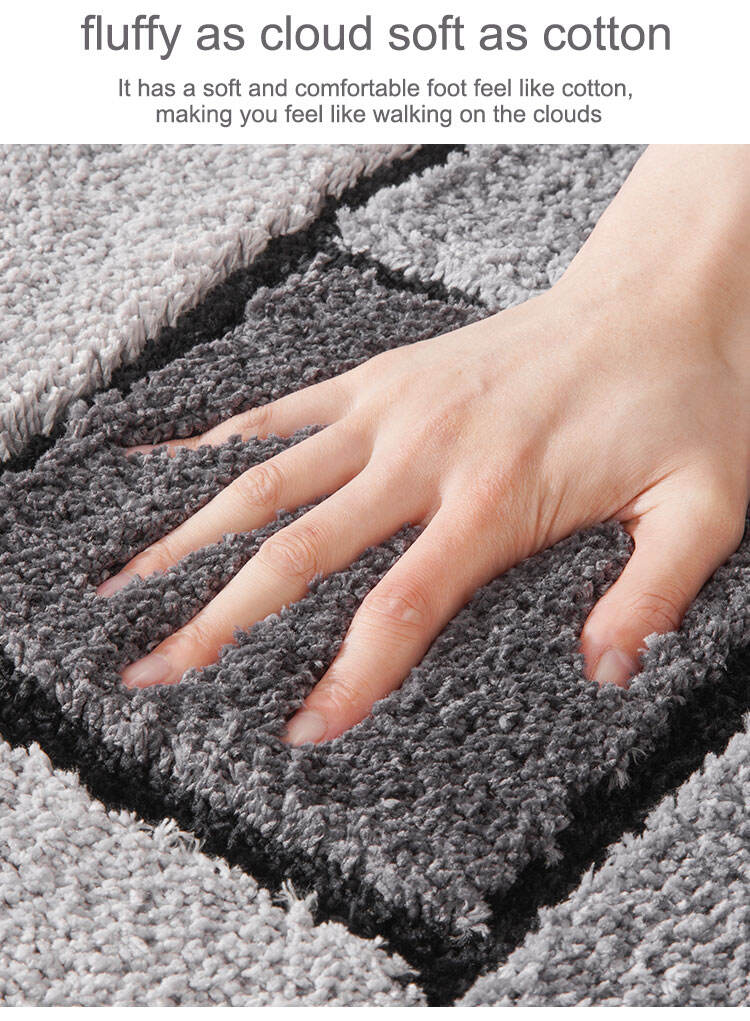 2023 New Products Bathroom Soft microfiber bath mat anti slip custom super absorbent bath rugs manufacture