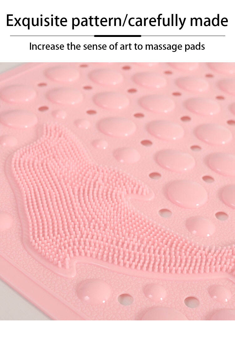 Anti-slip Bath Mat Non Toxic Shower Mats Machine Washable Bathtub Mat with Suction Cups and Drainage Holes factory