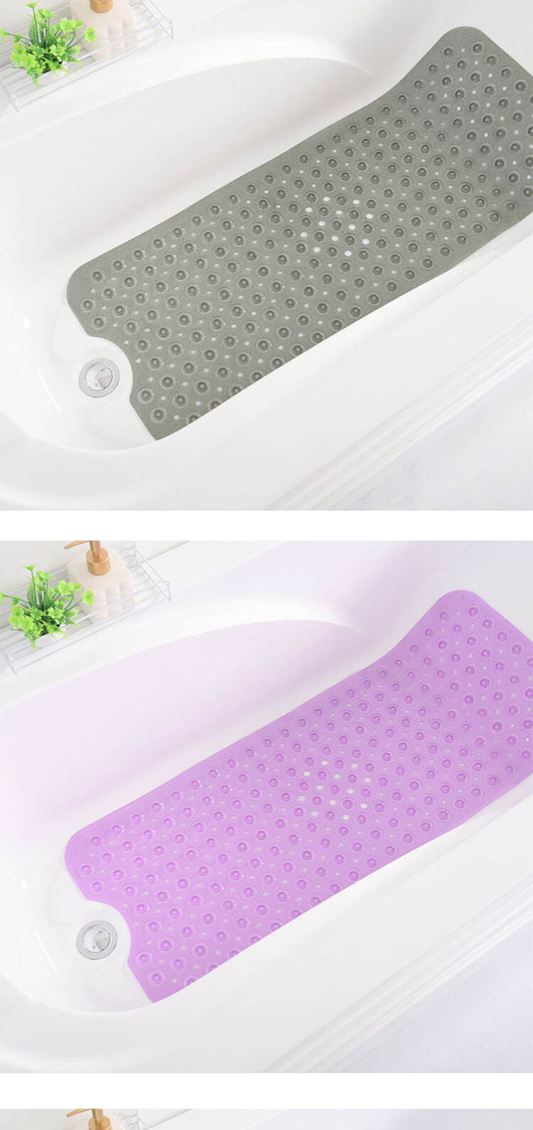 PVC Colorful Bathtub Mat Anti Mold Shower Floor Spa Sauna Bathroom Floor Mat Bath Tub Mat manufacture