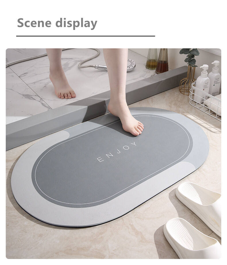 YFL Factory Wholesale Outdoor Rugs Hot Selling Diatom Mud Soft Non Slip Bath mat Kitchen Living Room Mat manufacture