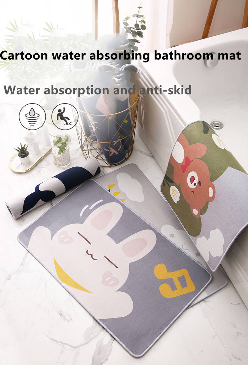 Cartoon living room rugs Environmental Protection Non Slip Bathroom Mat Bedroom Mat supplier