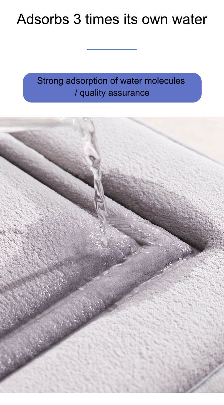 Cómoda alfombra de baño de espuma viscoelástica de terciopelo coral: alfombras de baño antideslizantes de alta absorción, alfombrillas de baño de felpa para baño, alfombrillas perfectas para dormitorio, sala de estar y más detalles