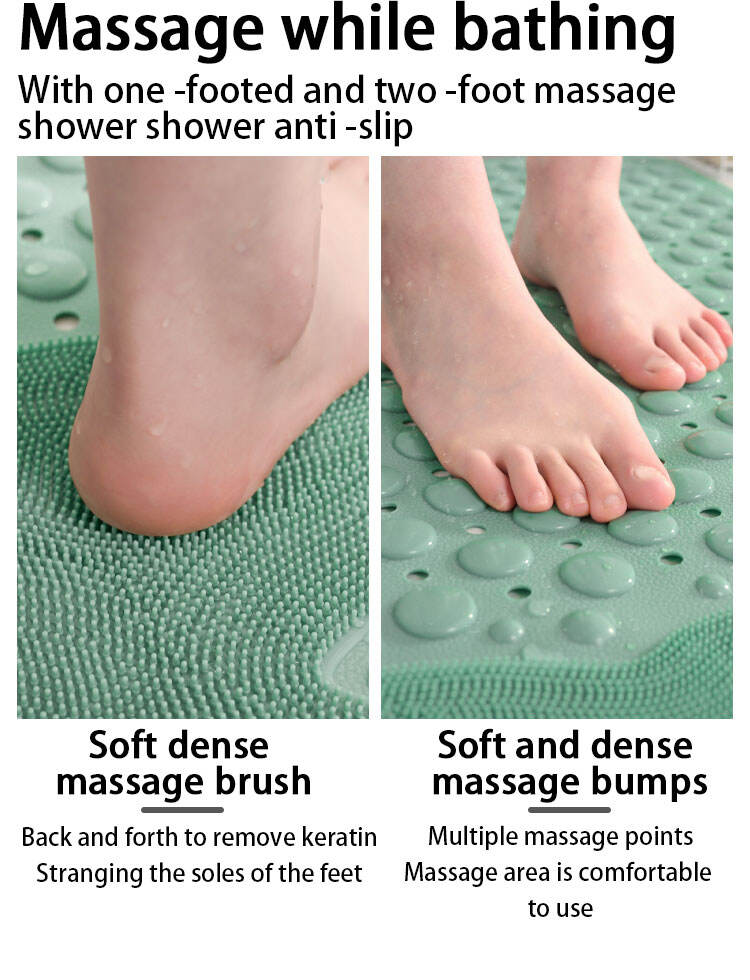 Anti-slip Bath Mat Non Toxic Shower Mats Machine Washable Bathtub Mat with Suction Cups and Drainage Holes supplier