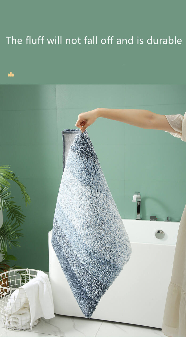 Custom Environment-friendly Comfortable Bathroom Mat Bedroom Living Room Non Slip Rug supplier