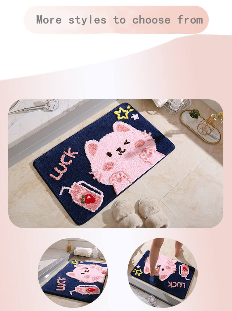 Customizable Cartoon Design Non-Slip Modern Rug for Kitchen Bathroom Bedroom & Hallway Handmade Machine Made Mat for Kids' Space manufacture