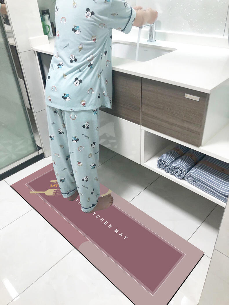 Custom Kitchen Mat Anti Fatigue Diatomite Bathroom Living Room Non Slip Kitchen Mat Anti-fatigue Kitchen Floor Mat manufacture