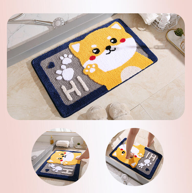 Customizable Cartoon Design Non-Slip Modern Rug for Kitchen Bathroom Bedroom & Hallway Handmade Machine Made Mat for Kids' Space factory