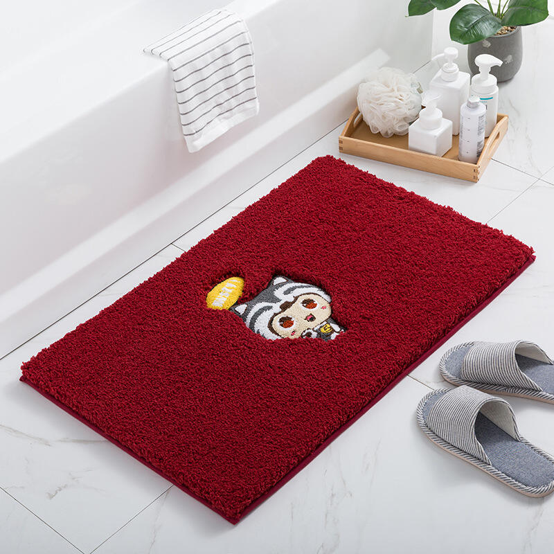 Home Bedroom Carpet Floor Mat Bathroom Thickened Bathroom Non-Slip Absorbent Foot Mat Rugs manufacture