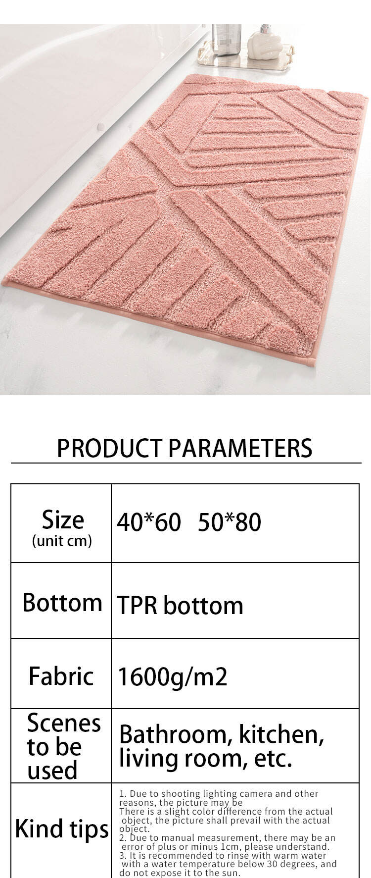 YFL Wholesale Microfiber Quick Dry Bath Mat Comfortable Anti Skid Mat Soft Shaggy Absorbent Water Bathroom Carpet BathMat factory