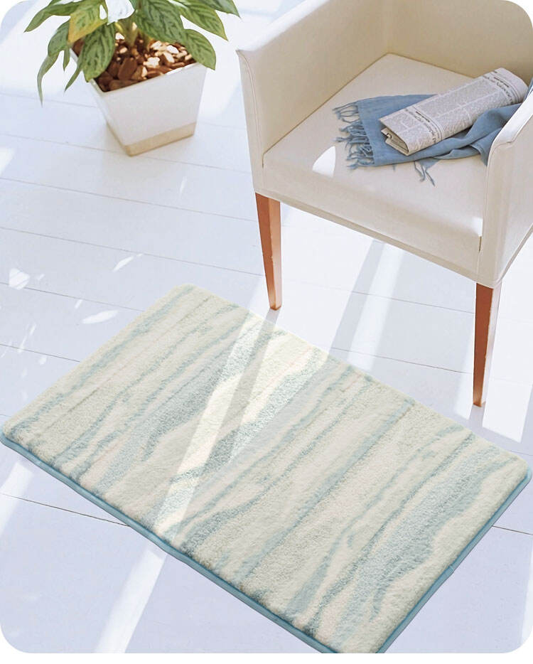 Quick Drying Moom Velvet Bathroom Rug Mats Soft Plush Anti-Slip Super Water Absorbent Bath Rugs Floor Mat supplier