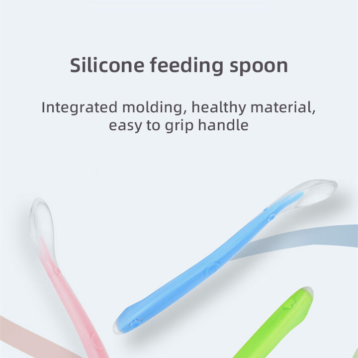 Manufacturer BPA-Free Baby Soft Silicone Feeding Spoon Eco-Friendly Feeding Spoon for Toddlers Baby Feeding Products manufacture
