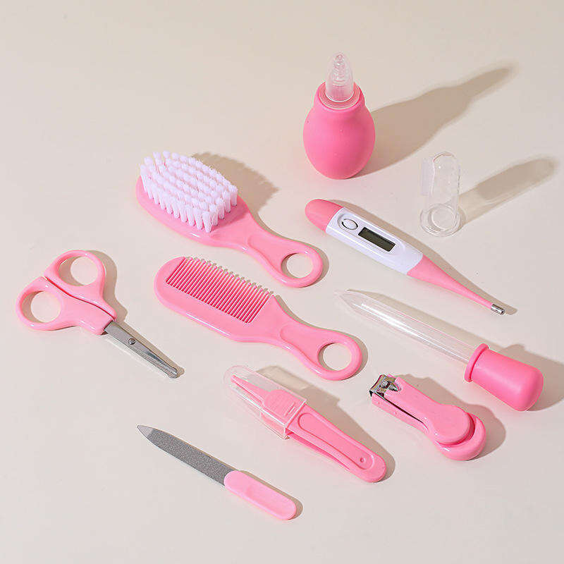 Manufacturer 10pcs Baby Daily Care Set Newborn Nasal Aspirator Medicine Feeder Nail Clippers Baby Grooming Kit Set supplier