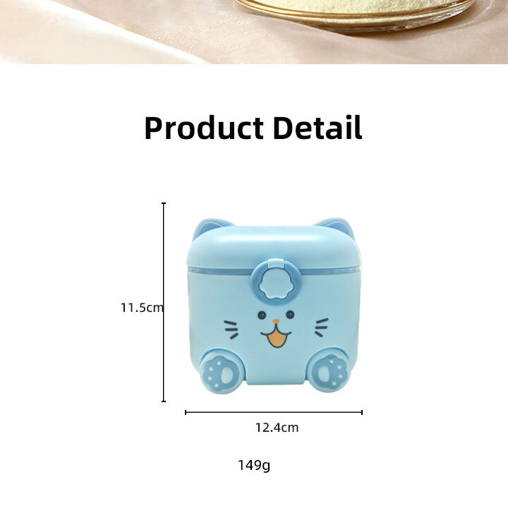 Wholesale Stocks BPA Free Animal Shape Baby Food Grade Plastic Milk Powder Dispenser Kids Food Snacks Storage Container Box supplier
