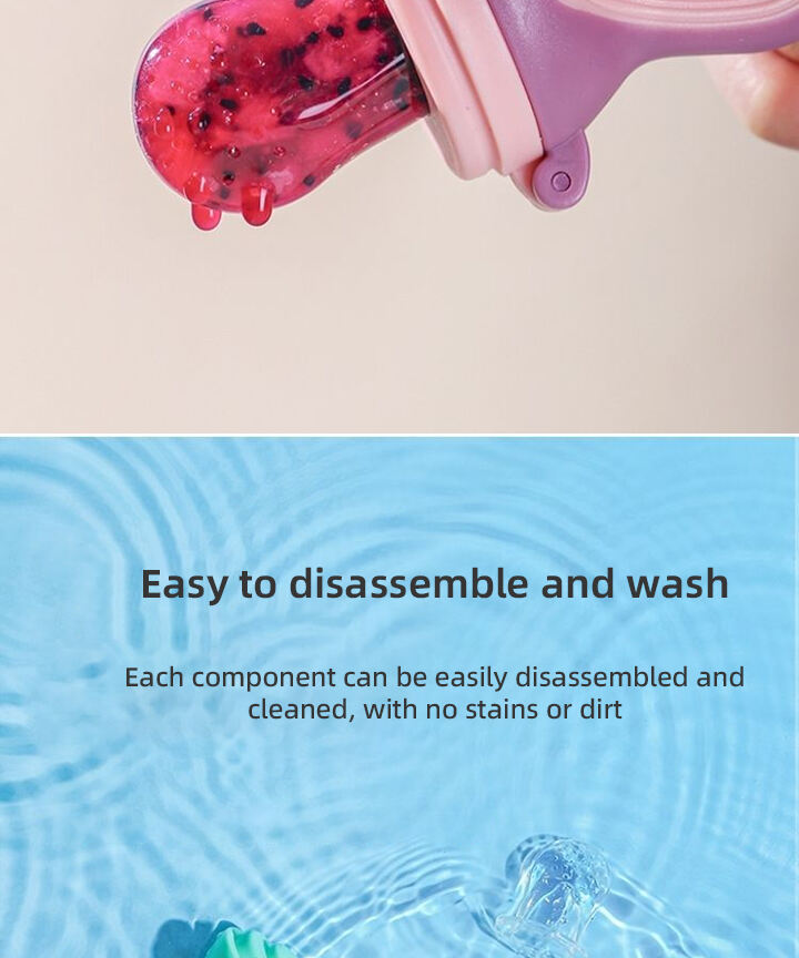 Wholesale BPA Free Free Sample Baby Silicone Food Fruit Feeder Pacifier Baby Feeding Pacifier supplier