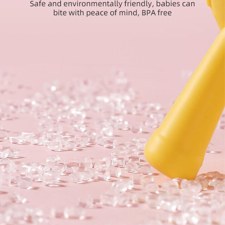 BPA Free Baby Silicone Training Toothbrush Teething Toys Food Grade Banana Baby Teether for Soothing Baby Gums details