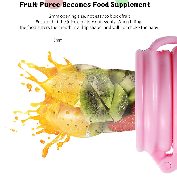 Wholesale Eco-Friendly Non-Toxic Infant Baby Feeding Toy Different Size Frucht Schnuller Silicone Pacifier Animal Baby Feeder manufacture
