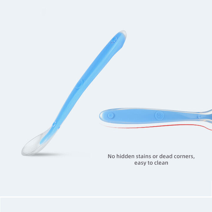 Manufacturer BPA-Free Baby Soft Silicone Feeding Spoon Eco-Friendly Feeding Spoon for Toddlers Baby Feeding Products manufacture