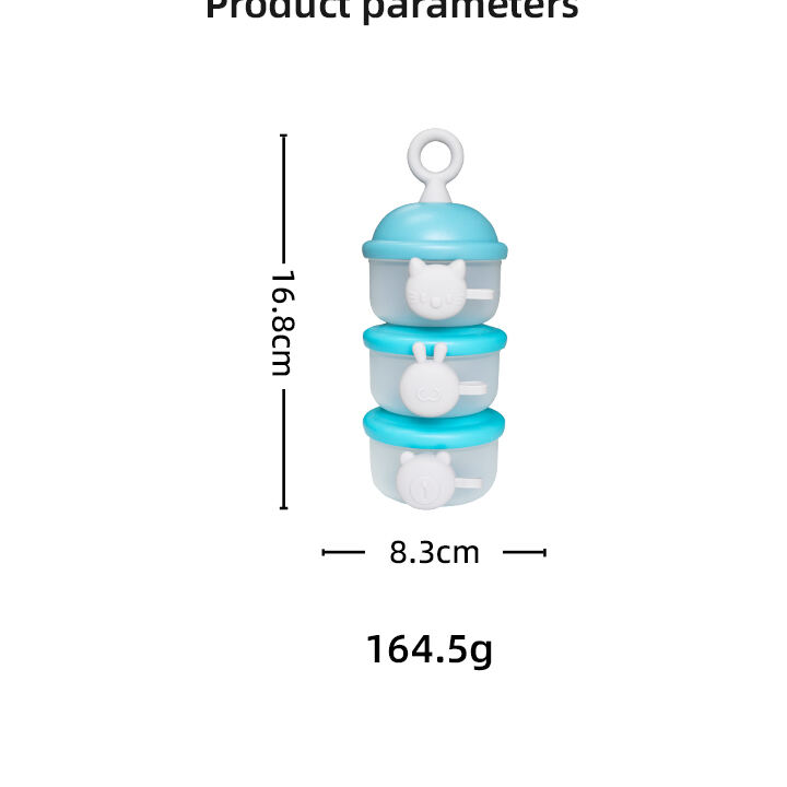 Factory Wholesale Free Sample Baby Feeding Milk Powder Dispenser Box 3 Layer Portable Kids Snack Food Storage Container manufacture