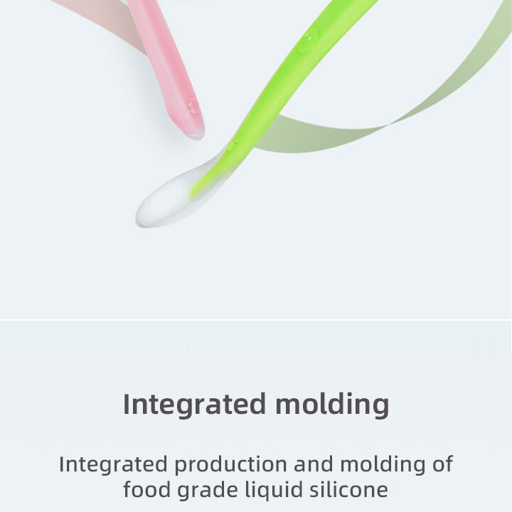 Manufacturer BPA-Free Baby Soft Silicone Feeding Spoon Eco-Friendly Feeding Spoon for Toddlers Baby Feeding Products supplier