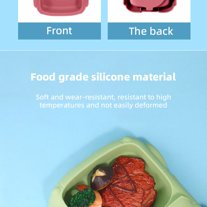Wholesale Baby Tableware Set BPA-Free Food Grade Silicone with Customized Animal Pattern Waterproof Bibs Plate Spoon Bowl supplier