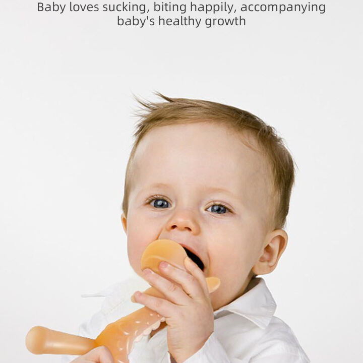 BPA Free Baby Silicone Training Toothbrush Teething Toys Food Grade Banana Baby Teether for Soothing Baby Gums manufacture
