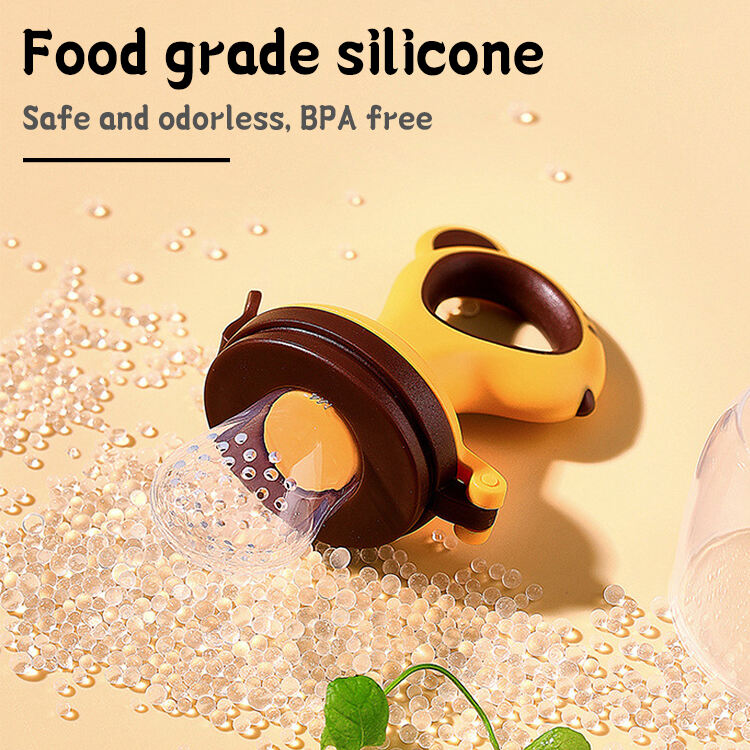 Wholesale BAP Free Free Sample Baby Silicone Food Fruit Feeder Pacifier Feeding Products for Toddlers details