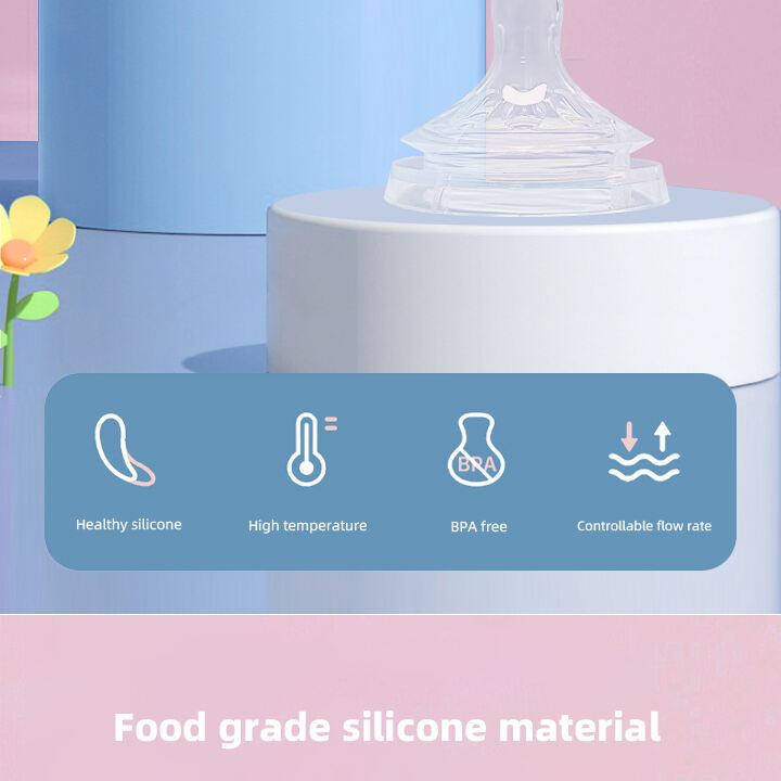 Manufacturer Soft Touch Silicone Pacifier for Baby - Wide-Mouth Nipple Baby Feeder Nipple Silicone Bottle Nipple for Baby details