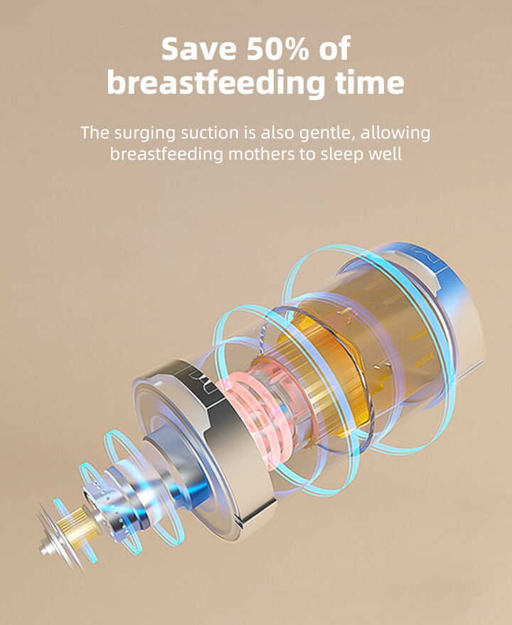 Rechargeable Electric Wireless Hands Free Breast Milk Pump Automatic Breastfeeding Thin Breast Pump manufacture
