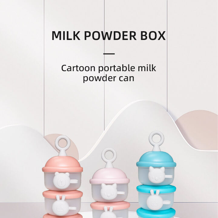 Factory Wholesale Free Sample Baby Feeding Milk Powder Dispenser Box 3 Layer Portable Kids Snack Food Storage Container factory