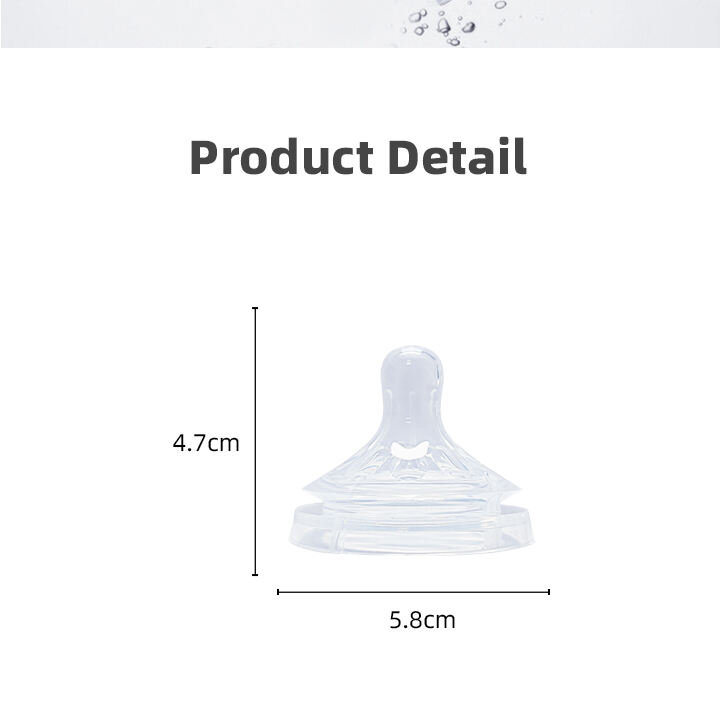 Manufacturer Soft Touch Silicone Pacifier for Baby - Wide-Mouth Nipple Baby Feeder Nipple Silicone Bottle Nipple for Baby factory