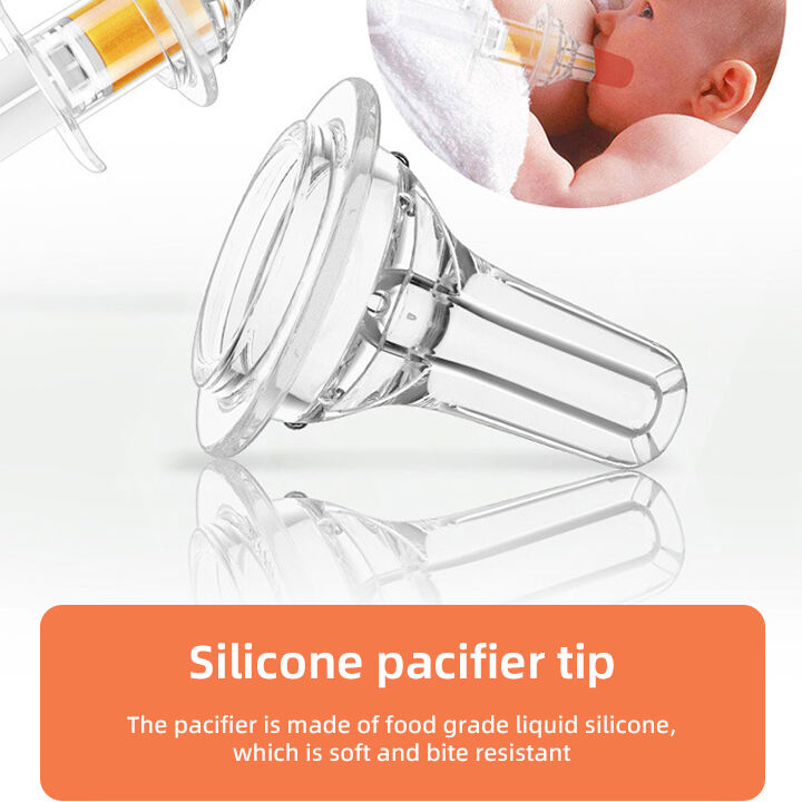 Manufacturer BPA Free Baby Silicone Medicine Feeder Dispenser Baby Infant Toddlers Medicine Pacifier Feeder with PP Bpx details