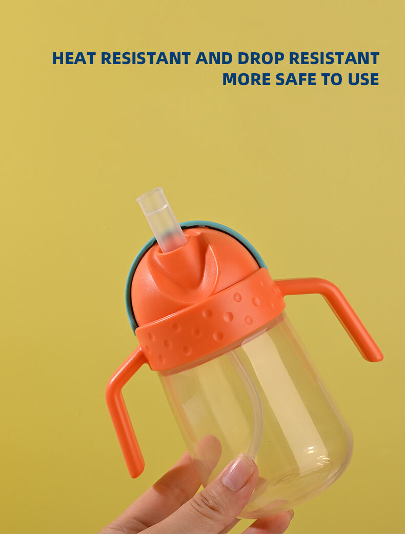 Wholesale Price BPA Free Plastic Baby Feeding Sippy Cup 240/300ML 360 Degrees Leakproof Kids Drinking Cup manufacture