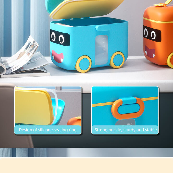 Factory Price Baby Milk Powder Dispenser Box BPA Free Portable Food Snacks Container  for Kids Baby Products manufacture