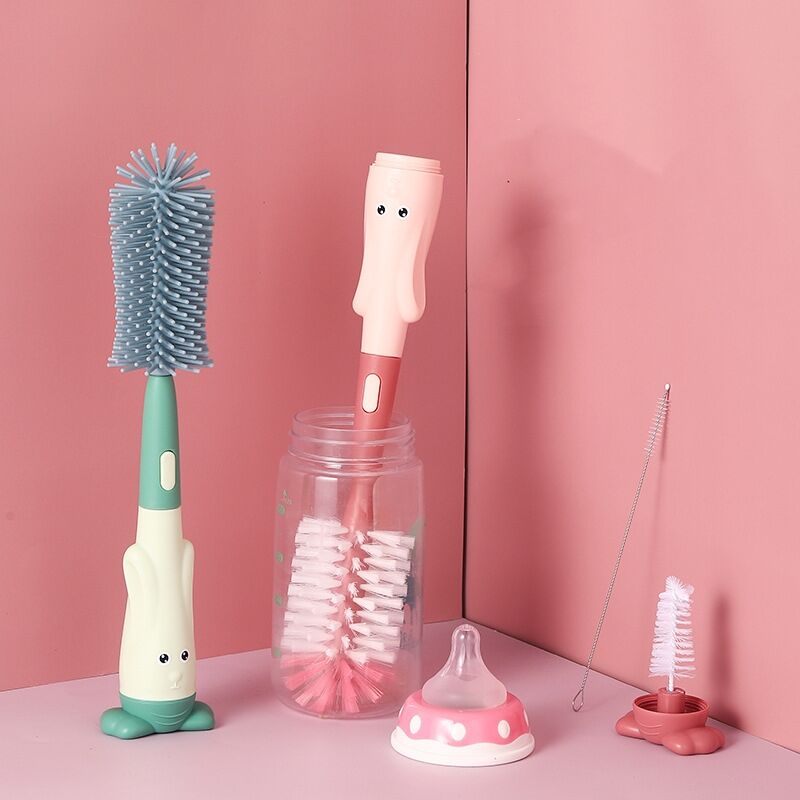 Factory Price Eco-friendly Bottle Cup Cleaning Nylon Brush Nipple Bottle Cleaner Brush factory