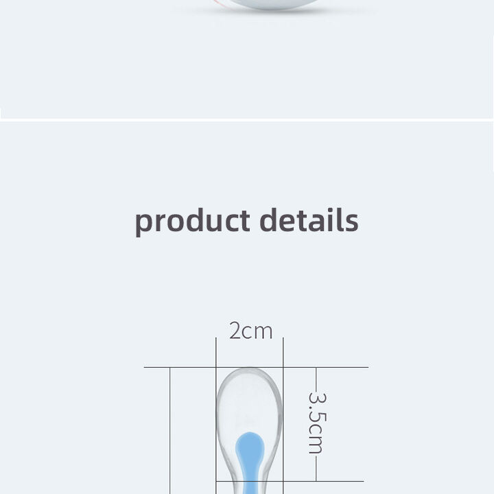 Manufacturer BPA-Free Baby Soft Silicone Feeding Spoon Eco-Friendly Feeding Spoon for Toddlers Baby Feeding Products factory