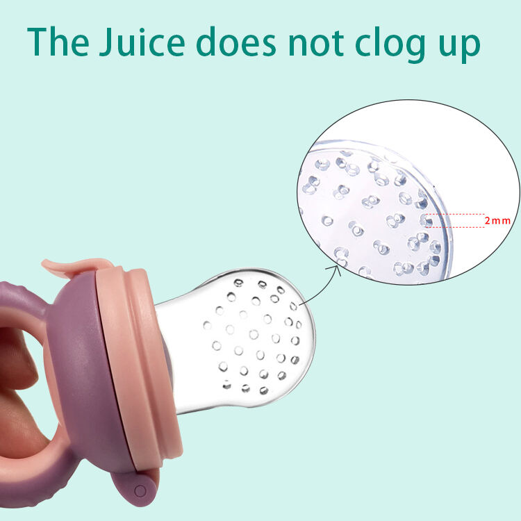 Hot Selling BPA Free Food Grade Silicone Baby Food Fruit Feeder Pacifier Baby Feeding Products manufacture