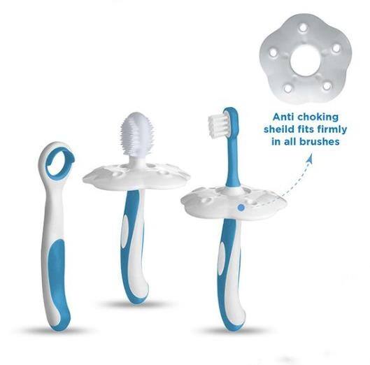 Factory Free Sample Baby 3 Stage Oral Care Set Training Toothbrush BPA Free Custom Logo Training Toothbrush Set for Newborn manufacture