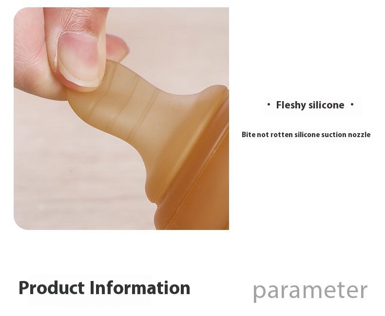 BPA Free Baby Food Supplement Spoon Rice Paste and Flour Squeezer Newborn Silicone Bottle Feeding Tool details
