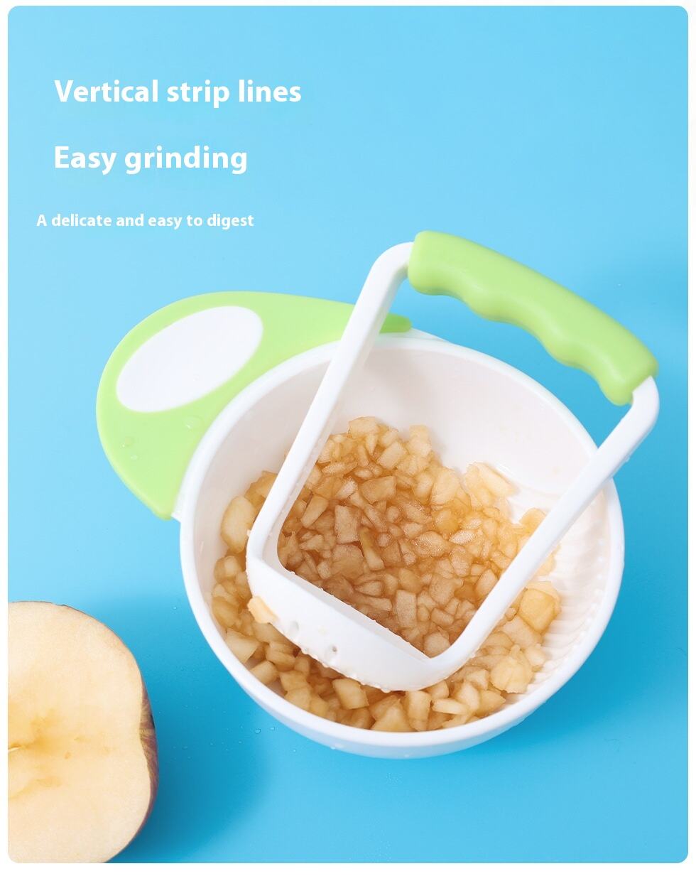 Two-Piece Manual Baby Food Grinder Set Complementary Grinding Bowl for Fruits and Puree for Children's Conditioner factory
