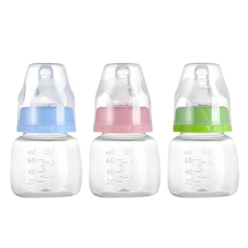 Wholesale Free Sample 60ml Baby Infant Food Grade PP Milk Feeding Bottle Medicine Feeding Bottle for Newborn supplier