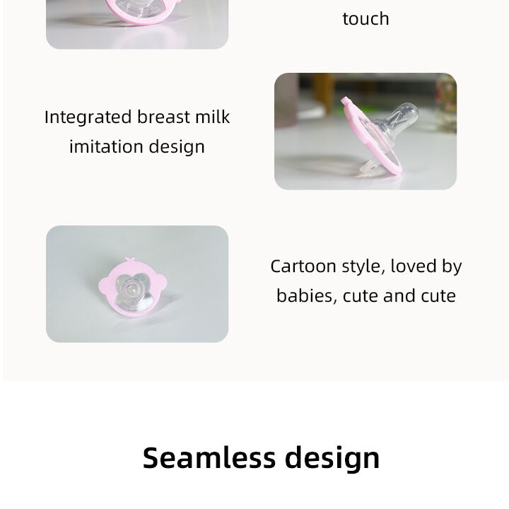 BPA-Free Eco-friendly Food Grade Silicone Pacifier Soft Safe Dummy Soother for Newborns Adults Cartoon for Infants Children factory