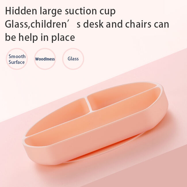 Wholesale Stocks BPA Free Baby Silicone Tableware Feeding Set Kids Bib Spoon Fork Plate  Bowl with Suction Baby Feeding Products supplier