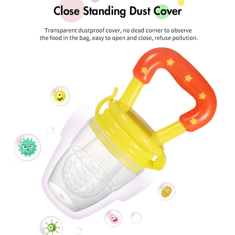 Wholesale Eco-Friendly Non-Toxic Infant Baby Feeding Toy Different Size Frucht Schnuller Silicone Pacifier Animal Baby Feeder supplier