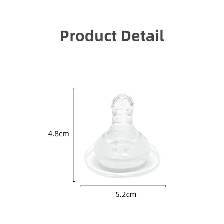 Factory Price BPA-Free Breast Milk Feeding Bottle Nipple Wide Neck Silicone and Latex Baby Nipple for Infant Feeding manufacture